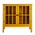 Soild Wood Vicuna Two Door Sideboard Storage Cabinet for Living Room 