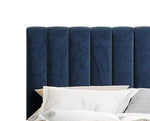 Fluted Velvet Upholstered Bed – Stylish Hydraulic Storage Bed for Comfortable Sleep & Elegant Bedroom Aesthetic 