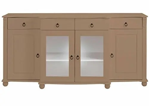 Soild Wood Teresina Sideboard Storage Cabinet with Drawer for Living Room | Opera Evening Finish 