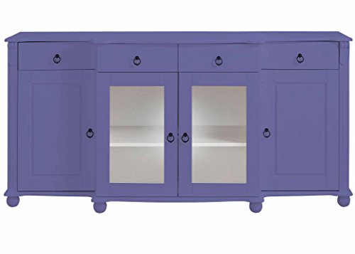 Aprodz Soild Wood Teresina Sideboard Storage Cabinet with Drawer for Living Room | Opera Evening Finish