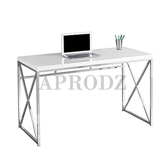 Mango Wood Wolfeng Study Desk Table for Home and Office | White Finish 