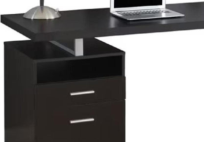 Solid Wood Abanda Study Desk Table for Home and Office Black Finish 