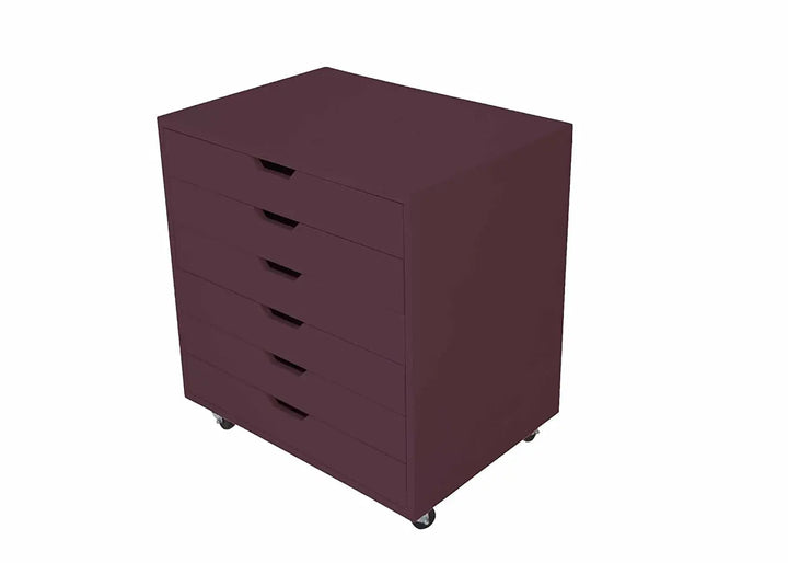 Translation missing: en.APRODZ Mango Wood Sideboard Storage Dresser Cabinet Bhesar Chest of 6 Drawer On Castors for Living Room | Velvet Queen