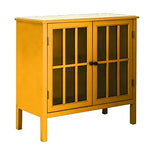 Soild Wood Vicuna Two Door Sideboard Storage Cabinet for Living Room 