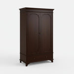 Mango Wood Wardrobe for Bedroom 2-Door Modular Wooden Almirah for Storage/Space Saving with 1-Drawer/Storage Organizer Rack Clothes Cupboard for Bedroom 