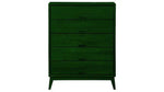 Mango Wood Storage Cabinet Cruz Chest of 5 Drawers Furniture for Living Room | Brown 