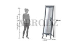 Mango Wood Home Decorative Thalo Standing Long Mirror for Living Room, Bedroom, Hotels 