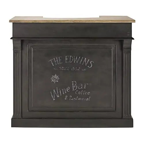 Translation missing: en.APRODZ Mango Wood Gilmore Stylish Brown Bar Cabinet with Wine Glass Storage for Living Room