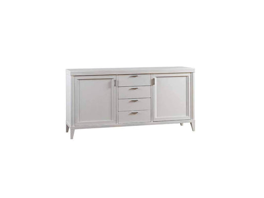 APRODZ Mango Wood Kosiv Sideboard Storage Cabinet for Living Room | Wooden Cabinet for Kitchen | White Finish