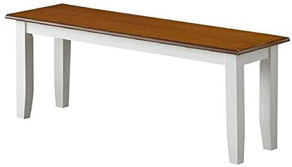 Solid Wood Tiffany 6 Seater Dining Table Set for for Home Dining Room Furniture (Brown & White Finish)