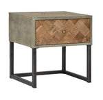 Solid Wood Lixa Bedside Storage Table for Living Room 