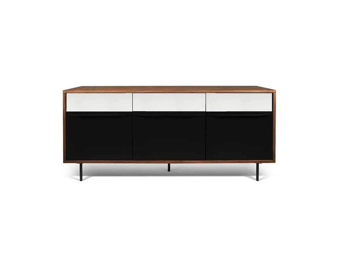 Translation missing: en.Aprodz Solid Wood Colardo Side Board Storage Cabinet for Living Room | Black Finish