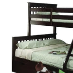 Sheesham Wood Fragho Bunk Bed – Sturdy Wooden Bunk Bed with Spacious Storage for Kids’ Room, Bedroom & Guest Room (Brown Finish)  Bunk bed