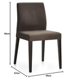Solid Wood Cannes Study Dining Chairs for Living Room 2 of Set Portable Seating 
