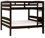 Sheesham Wood Fretno Kids Bunk Beds with Ladder for Bedroom | Brown Finish 