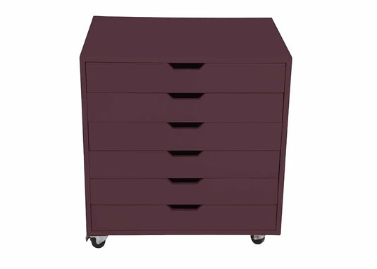 Translation missing: en.APRODZ Mango Wood Sideboard Storage Dresser Cabinet Bhesar Chest of 6 Drawer On Castors for Living Room | Velvet Queen