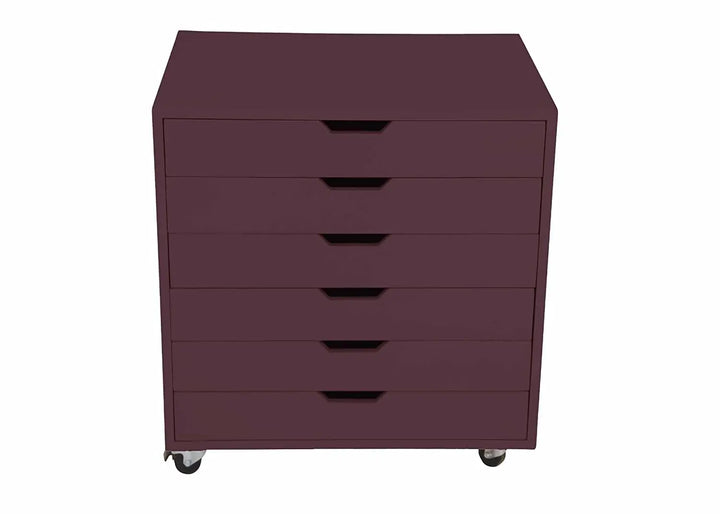 Translation missing: en.APRODZ Mango Wood Sideboard Storage Dresser Cabinet Bhesar Chest of 6 Drawer On Castors for Living Room | Velvet Queen