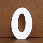 White Wooden Numbers Wood Letter Standing Table Number Craft Ornaments DIY Wedding Party Décor (0) 