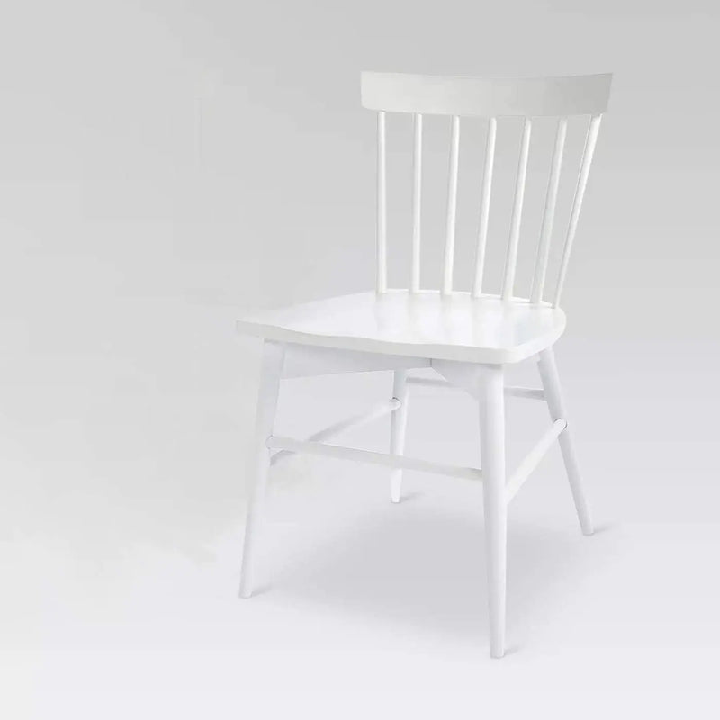 APRODZ Solid Mango Wood White Dining Chairs for Living Room | Set of 2 Wooden Chair