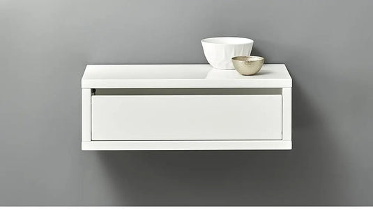 Translation missing: en.Mango Wood Minimal Wall Mounted Storage Wall Shelf for Living Room | Floating Wall Shelves | Grey 