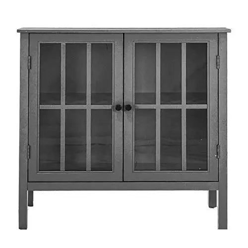 Soild Wood Vicuna Two Door Sideboard Storage Cabinet for Living Room 