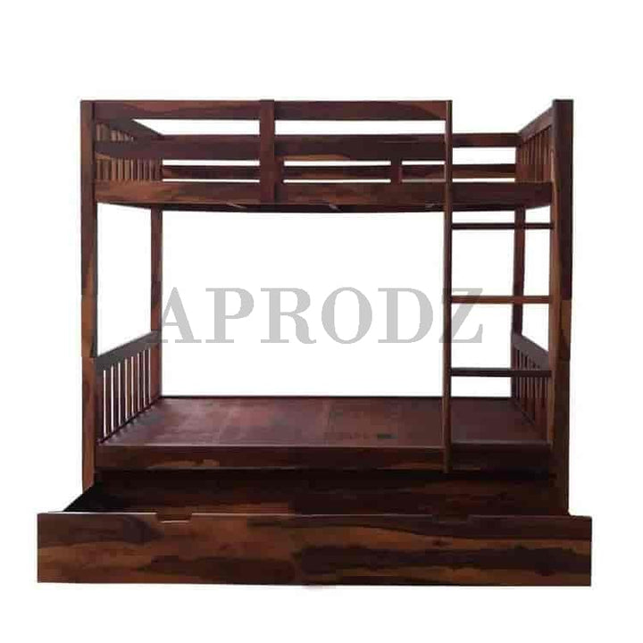 Translation missing: en.Sheesham Wood Moyer Bunk Bed for Bedroom | Brown Finish 