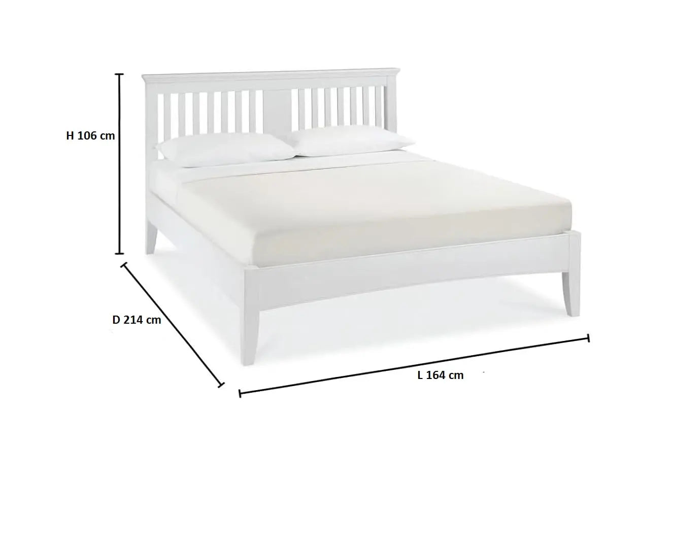 Solid Wood Parma King & Queen Size Bed – Elegant and Stylish Bedroom Furniture Without Storage for a Modern Home 