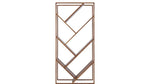 Solid Wood and Steel Warsaw Bookcase for Living Room | Bookshelf | Brown Finish 
