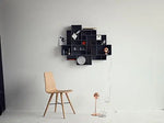 Wooden Kiev Floating Wall Shelf for Living Room | Wall Shelves for Home | Eggplant 