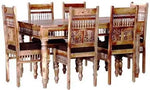 Sheesham Wood Norcross 6 Seater Dining Table Set for Home | Dining Furniture | Brown Finish 