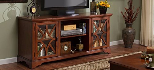 Mango Wood Belgrade TV Stand Cabinet for Home | TV Unit for Living Room | Brown Finish