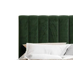 Fluted Velvet Upholstered Bed – Stylish Hydraulic Storage Bed for Comfortable Sleep & Elegant Bedroom Aesthetic 