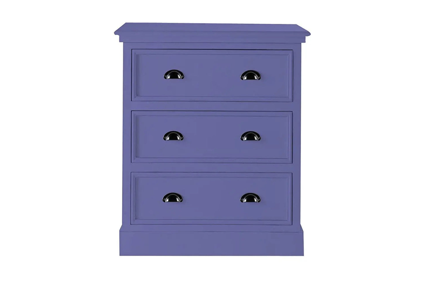 Mango Wood Marceio Chest of 3 Drawers Storage Cabinet for Living Room | Wooden Sideboard | White Finish 