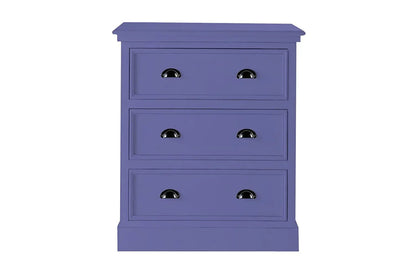 Mango Wood Marceio Chest of 3 Drawers Storage Cabinet for Living Room | Wooden Sideboard | White Finish 