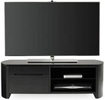 Mango Wood Lulus TV Unit with Shelf Storage Entertainment Unit Center Console TV Table for Living Room Furniture (Black Finish) 