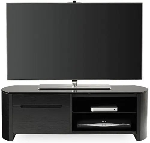 Translation missing: en.Mango Wood Lulus TV Unit with Shelf Storage Entertainment Unit Center Console TV Table for Living Room Furniture (Black Finish) 