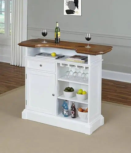 APRODZ Reclaimed Wood Wine Holder Storage Stylish Bar Cabinet for Living Room | Multi-Color