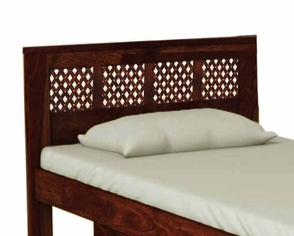 Sheesham Wood Storage Single Size Sion Bed for Bedroom Stylish