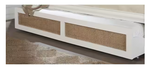 Kozlow Twin Size Mango Wood Cane Daybed (Solid Wood - White) 