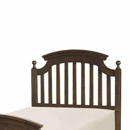 Solid Wood Without Storage Single Size Jarvi Bed for Bedroom Stylish | Brown Finish