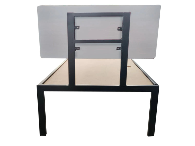 Single Size Bed Without Storage for Home & Living Room Cot Bed Furniture 