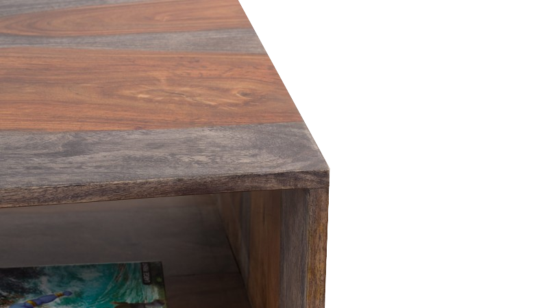 Sheesham Wood Juma Stylish Coffee Table with Drawer for Living Room | Center Table for Home | Brown Finish
