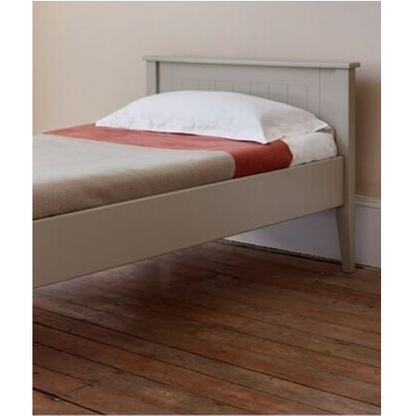 Solid Wood Without Storage Single Size Celyn Bed for Bedroom Stylish | Grey Finish