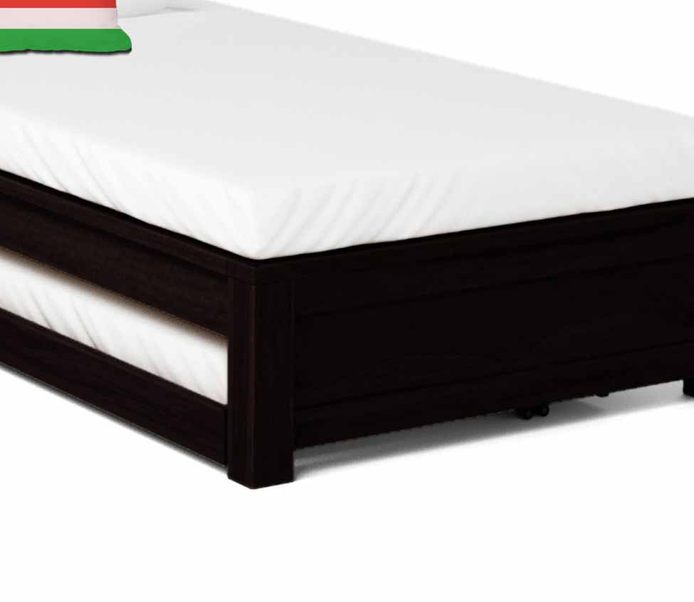 Sheesham Wood Without Storage Single Size Trevi Bed for Bedroom Stylish | Dark Brown Finish