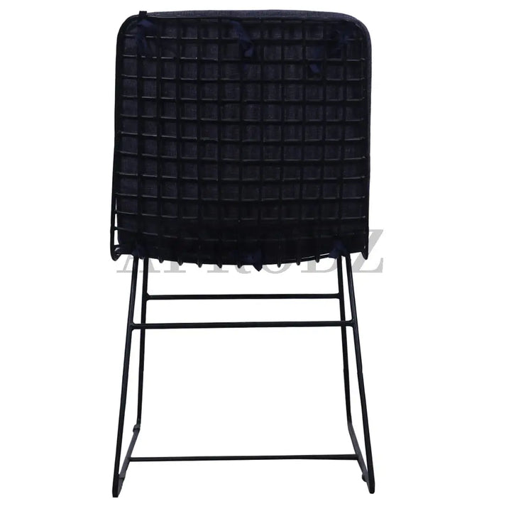 Translation missing: en.Geometrically Crafted Wired Chair in Black | Stylish Metal Chair for Home &amp; Outdoor 