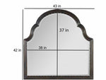 Mango Wood Clet Dresser Decorative Mirror Frame| Wooden Mirror | White Finish 