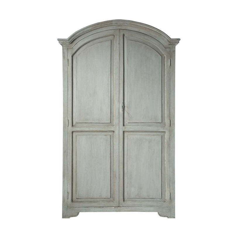 Mango Wood Double Doors Multipurpose Storage Perko Wardrobe for Bedroom | Gery 