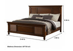 Solid Wood Without Storage Bed Elmore for Bedroom Stylish 