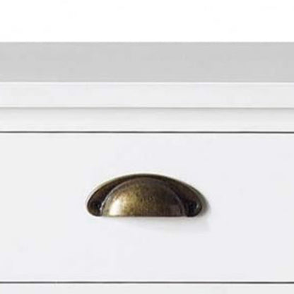 Mango Wood Boana Bedside Table – Stylish Wooden Nightstand with One Drawer & Shelves for Bedroom Storage & Home Organization (White Finish)
