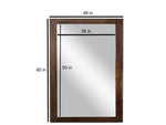 Sheesham Wood Mubin Wall Decorative Mirror Frame| Wooden Mirror | Brown Finish 